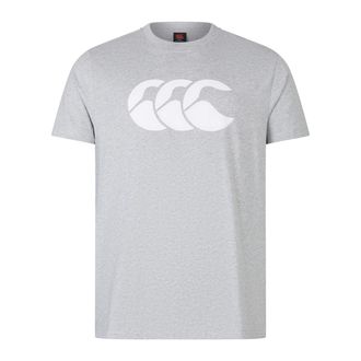 Canterbury Of New Zealand Heren Logo Biologisch Katoenen T-Shirt (Klassiek gem&ecirc;leerd)