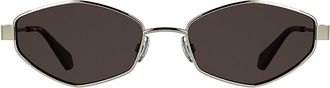 Calvin Klein Womens Modified Rectangle Sunglasses - Metallic
