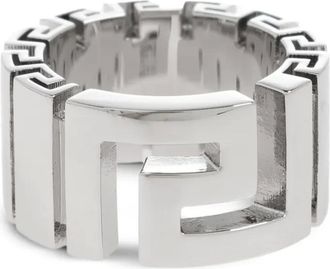 Versace Ring met Greca-patroon - Zilver