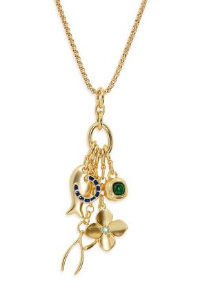 Roxanne Assoulin The Buona Fortuna Charm Pendant Necklace in Gold at Nordstrom