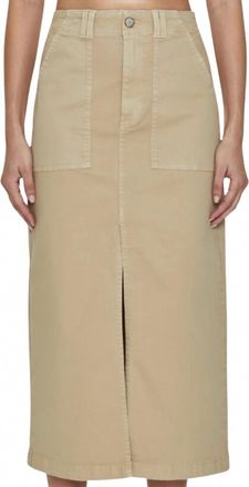 Pistola Denim Pamela Utility Skirt In Latte