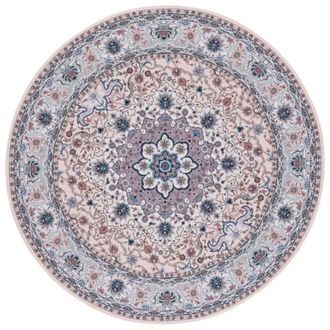 Safavieh Alfombra pelo de poli&eacute;ster verde / beige 183 x 183 cm