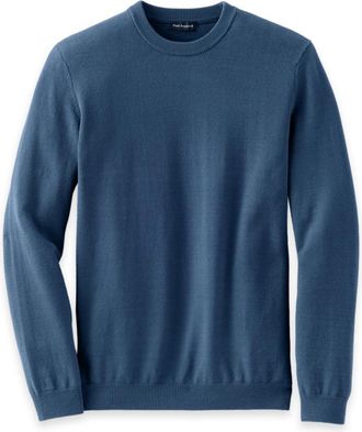 Paul Fredrick Cotton Blend Crewneck Sweater