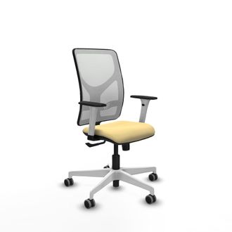Piqueras y Crespo Silla De Oficina Piqueras Y Crespo Motilla Blanco Cuero Sint&eacute;tico