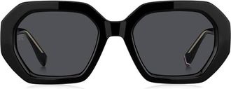 Tommy Hilfiger Grey Geometric Ladies Sunglasses TH 2155/S 0807/IR 52
