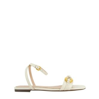 Coccinelle Flat Sandals, female, Beige, Size: 10 US Finn Sandals