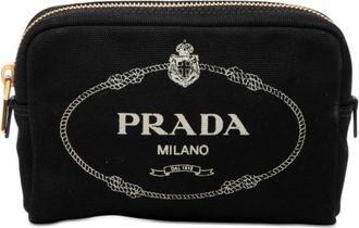Prada Pre-owned Prada Canvas Canapa Logo Pouch 3MYETJD0YUPF4YPM