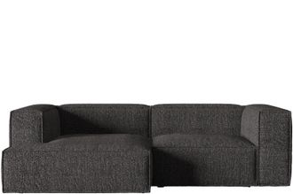 MICADONI Modulares 3-Sitzer Design Ecksofa Nuria mit Eckteil links - Boucl&eacute;