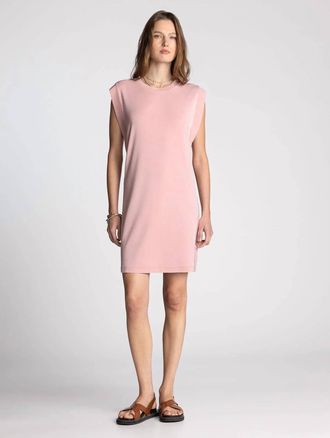 Thread & Supply Avelin Mini Dress In Washed Coral