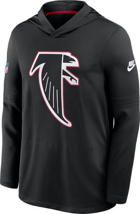 Nike Atlanta Falcons Alt Nike Mens Dri-FIT NFL Long-Sleeve Hooded Top in Black | 03B9048YQ96-HHY