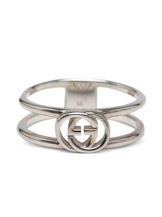 Gucci 2000-2015 Sterling Silver Interlocking G ring