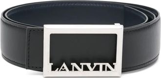 Lanvin Cintura Lanvin Signature in pelle - Nero