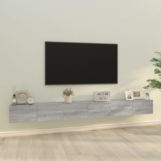 vidaXL Vidaxl - Set De Muebles Para Tv 3 Pzas Madera Contrachapada Gris Sonoma