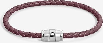 Montblanc Glattleder-Flechtarmband 3 Rings Cassis - 68