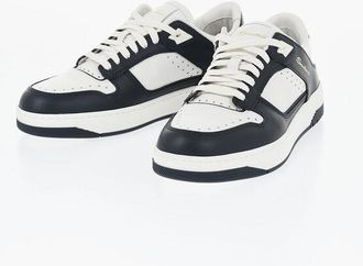 Santoni Leather Sneakers AIR With Contrast Details size 39,5