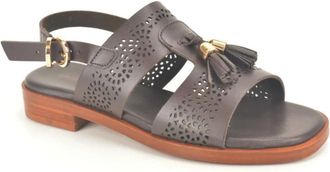 Frau Schoenen, Dames, Bruin, 40 EU, Platte sandalen