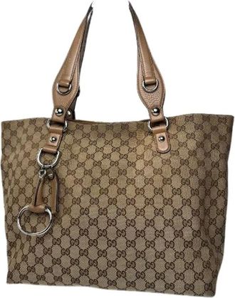 Gucci Pre-owned Tote Bags, female, Brown, Size: ONE SIZE Pre-owned Tote Bag