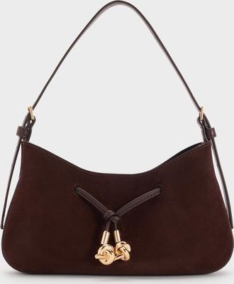 Charles & Keith Mila Recycled Suede Shoulder Bag