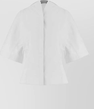 Jacquemus structured cotton shirt short sleeves buttons