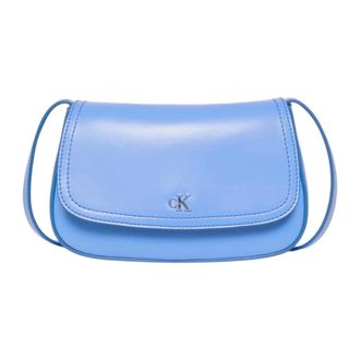 Calvin Klein Flap Camera Bag - Dames - Tassen - Blauw - Maat: ONE Size Poliester
