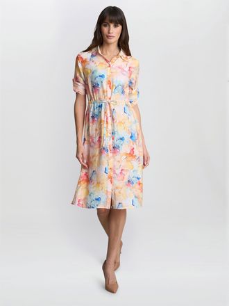 Gina Bacconi Womens Aubree Shirt Dress - Multicolour - Size X-Large