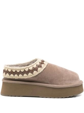 Mou Slippers con plateau 50mm - Toni neutri