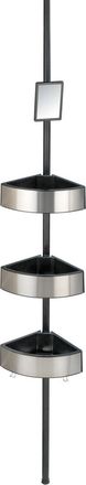 WENKO Rinconera De Ducha Telescopica Premium Big Black