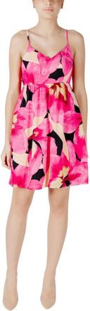 Only Only, Kleedjes, Dames, Veelkleurig, S, Bloemen V-Hals Zomerjurk