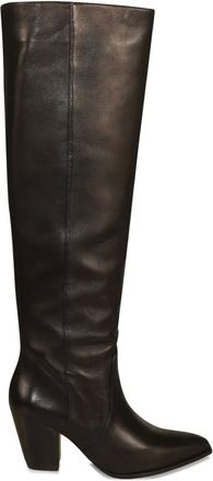 Stuart Weitzman 80mm Jolene pointed-toe sock boots - women - Fabric/Rubber/Goat Skin - 36,5 - Black