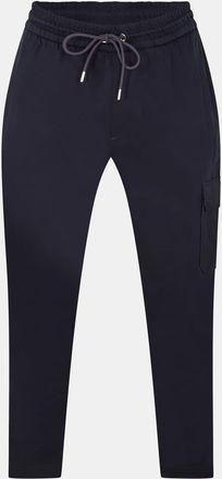 HUGO BOSS Mens Lamont Solid Patterned Straight Joggers in Dark Blue - Size Medium