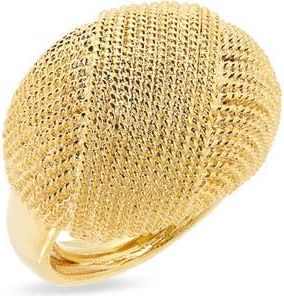 Kenneth Jay Lane Textured Knot Adjustable Cocktail Ring in Gold at Nordstrom