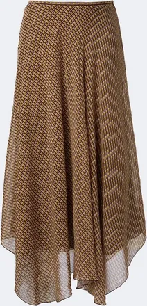 Sir. Cooper asymmetric printed maxi skirt