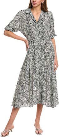 Officine Générale Officine Generale Benedicte Silk Midi Dress