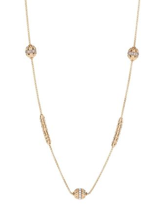 Officina Bernardi 18kt yellow gold Ophidia diamond necklace