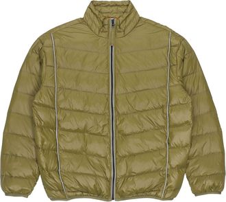 Converse Stand Collar Light Puffer Jacket Asia Sizing Olive Green 10020671-A02