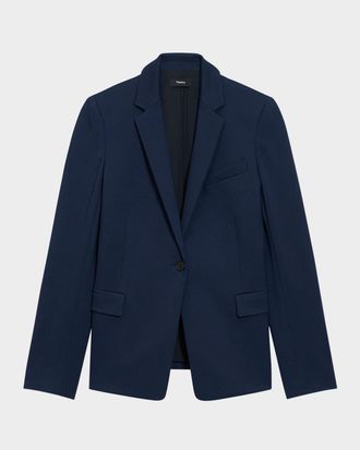 Theory Ponte Slim-Fit Blazer