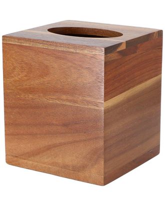 MegaChef Acacia Wood Tissue Box Holder