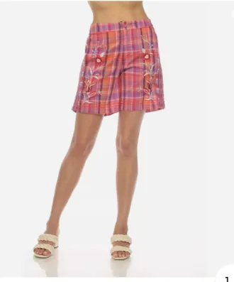 Johnny Was Piper Weekend Short In Plaid
