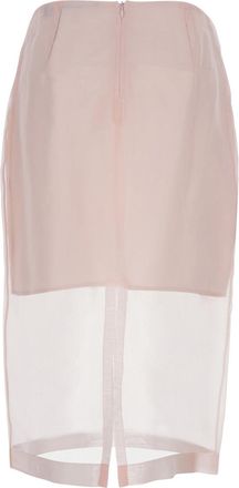 Federica Tosi Womens Skirt Pink Silk