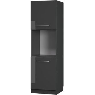 Vicco Mobile per forno da incasso Fame-Line, Antracite lucido, 60 cm aperto, Vicco