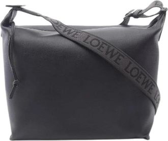 Loewe Pre-owned Cubi Leren Schoudertas - Heren - Vintage Schoudertas - Zwart - ONE Size - Leer - Vintage