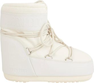 Moon Boot Schoenen, Dames, Wit, 39 EU, Leer, Icon Low Boot