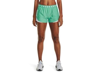 Under Armour Womens Play Up 3.0 Shorts, (958) Green Breeze / / White, Small, (958) Green Breeze / / White, S
