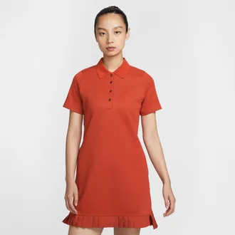 Nike Womens Golf Polo Dress in Red | IF8522-626