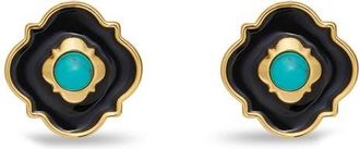 Lele Sadoughi Biltmore Button Stud Earrings in Patina Green at Nordstrom