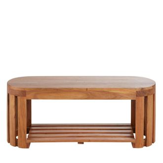 Maisons du monde Banco de madera de acacia