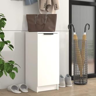vidaXL Vidaxl - Mueble Zapatero De Madera Contrachapada Blanco 30x35x70 Cm