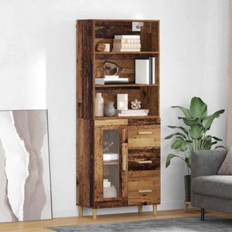 vidaXL vidaXL Credenza Legno vecchio 69,5 x 34 x 180 cm Legno multistrato