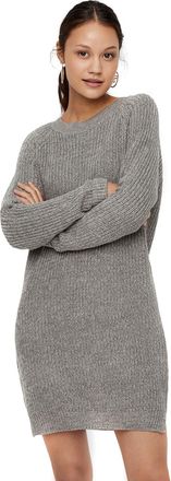 Noisy May Noisy May Womens NMSIESTA L/S O-Neck Knit Dress NOOS Dress, Medium Grey Melange/, M