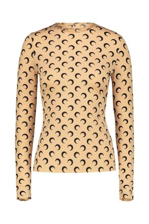 Marine Serre Crewneck Ls Top